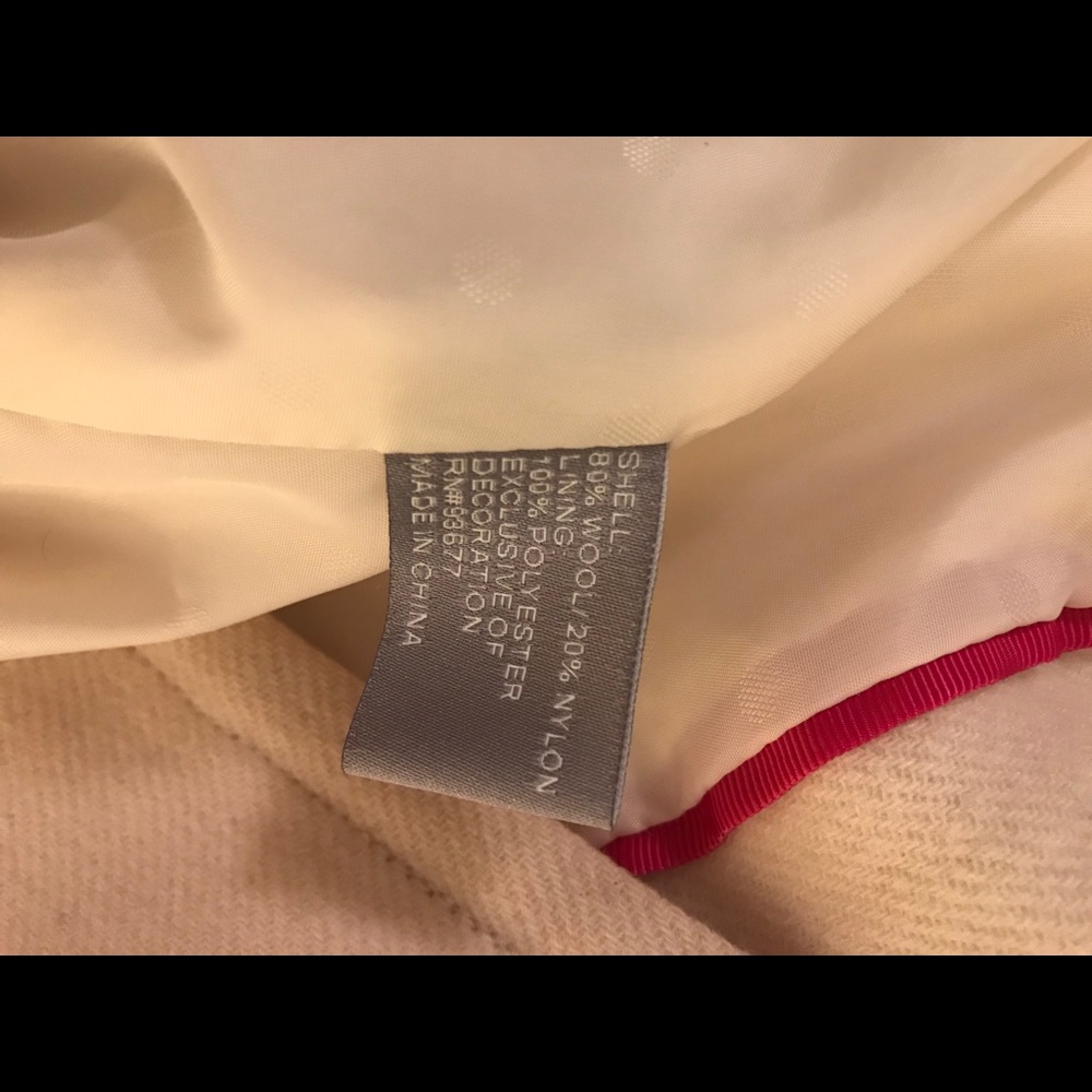 Cream Wool Jacket - S Small - Picture 6 of 7